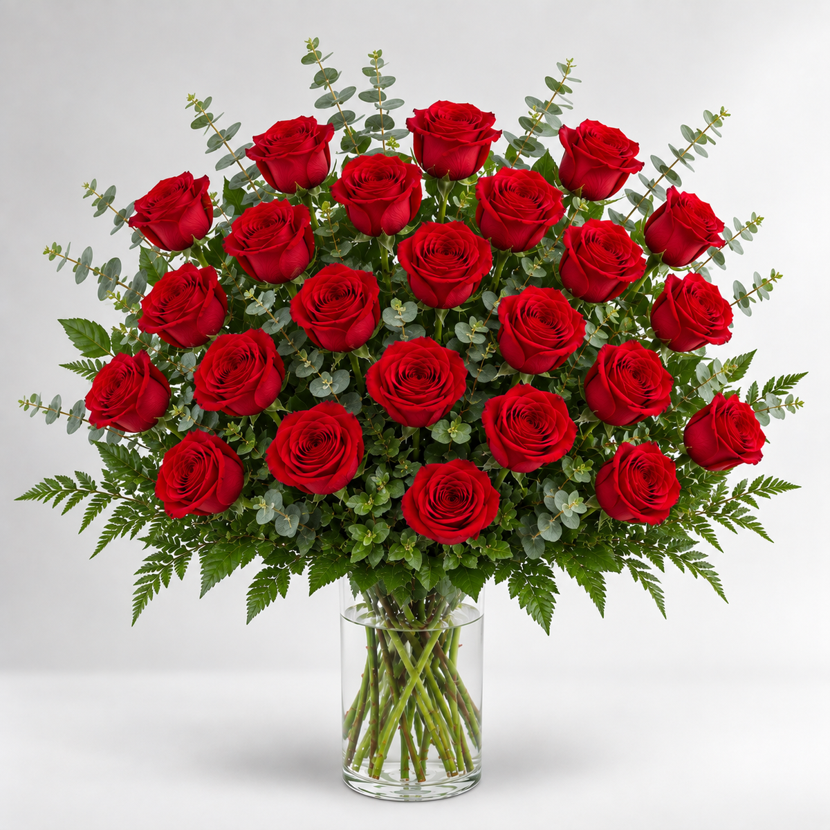 Red Romance Arrangement - forever roses store