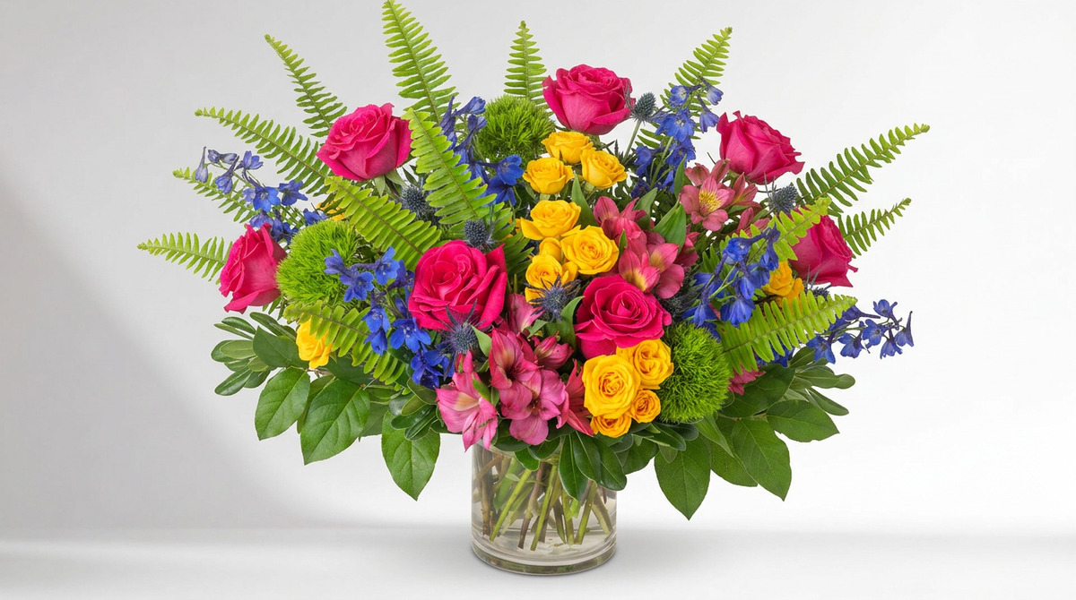 Cheerful Arrangement - forever roses store