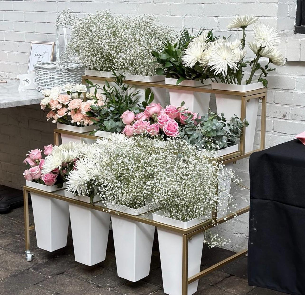 Flower Bar Event Silver Package - forever roses store
