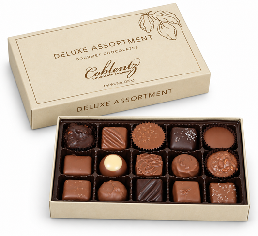 COBLENTZ Deluxe Assortment Gift Box 8 oz - forever roses store 