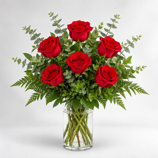 Red Romance Arrangement - forever roses store 