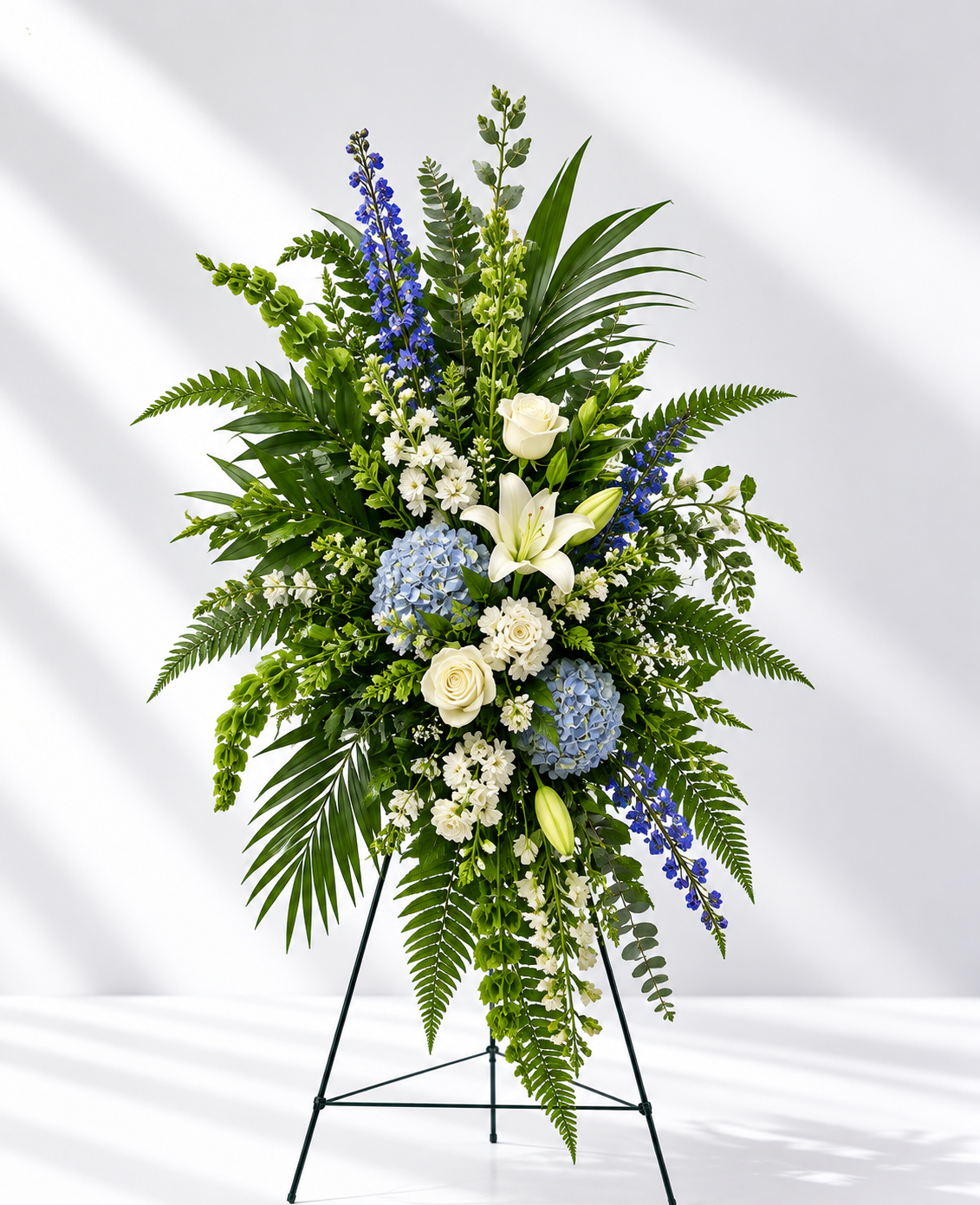 Heavenly Blue Tribute Standing Spray