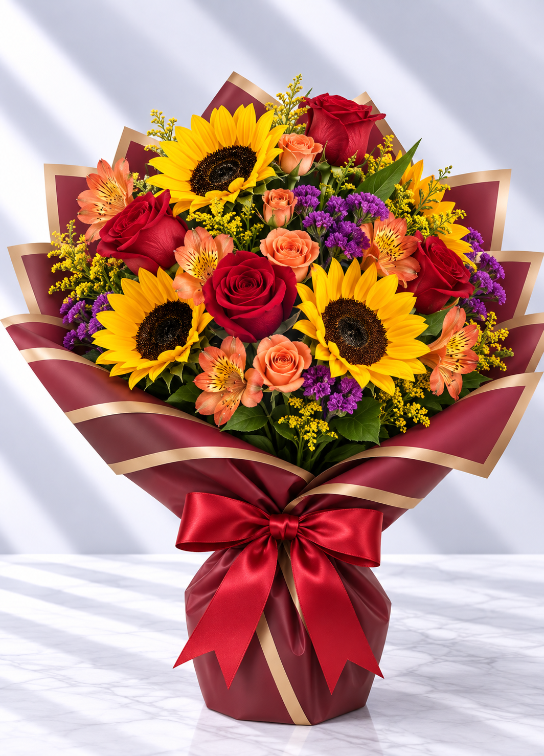 Elegance Autumn Wrapped Vase