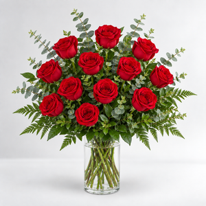 Red Romance Arrangement - forever roses store 