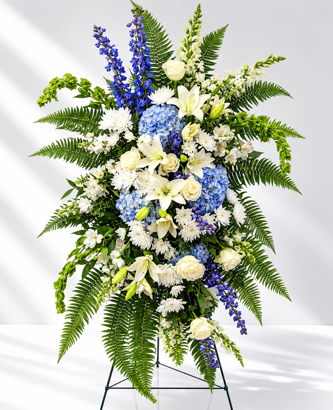 Heavenly Blue Tribute Standing Spray