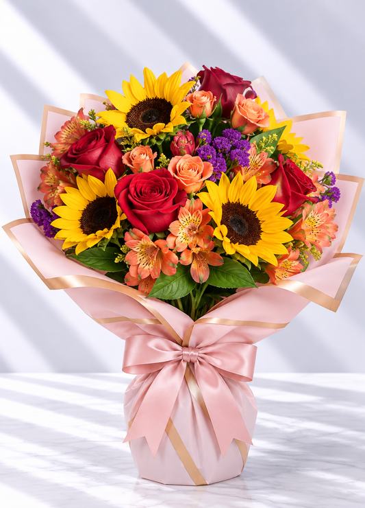 Elegance Autumn Wrapped Vase