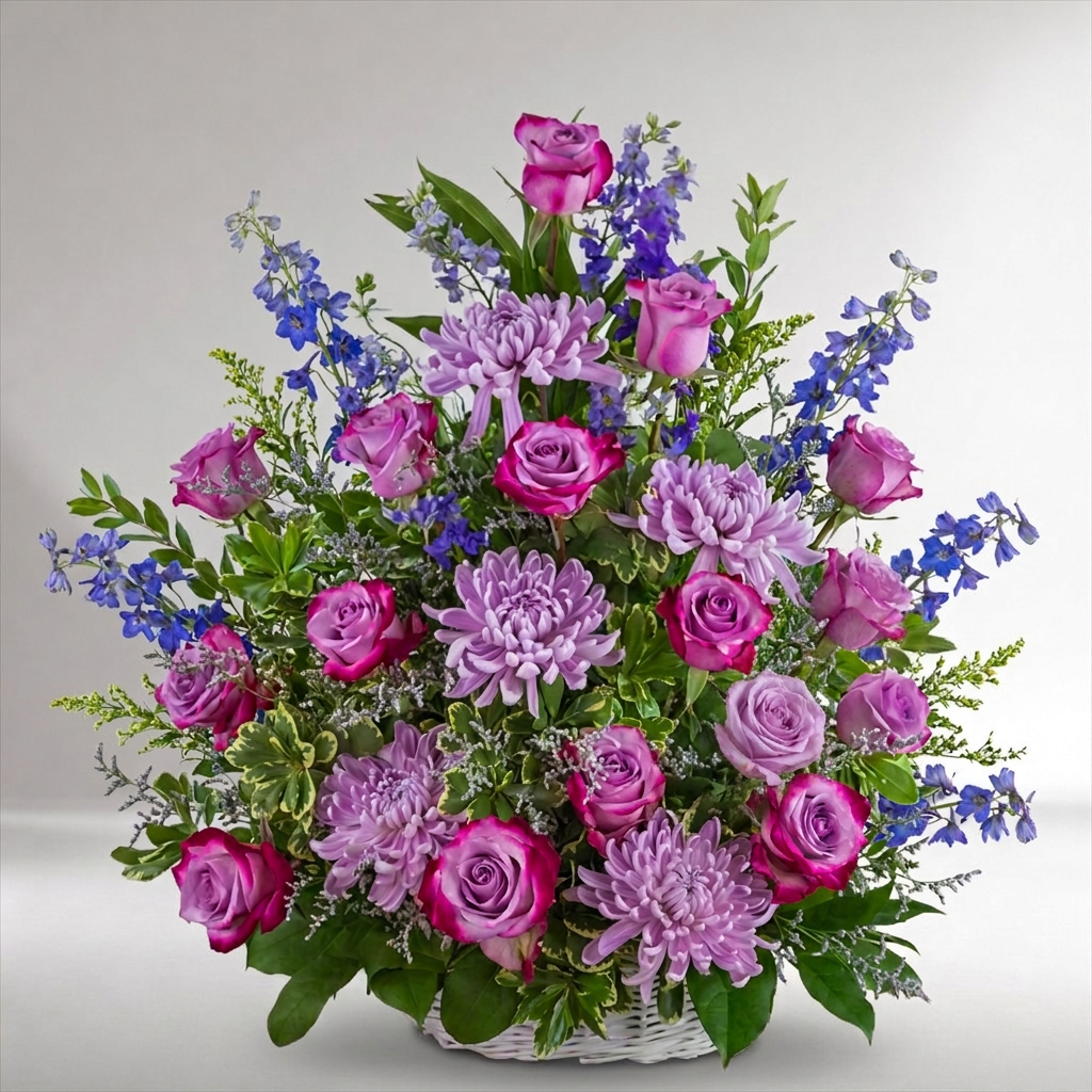 Lavender Comfort Basket - forever roses store 