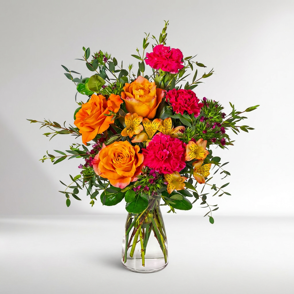 Tropical Sunset Arrangement - forever roses store 
