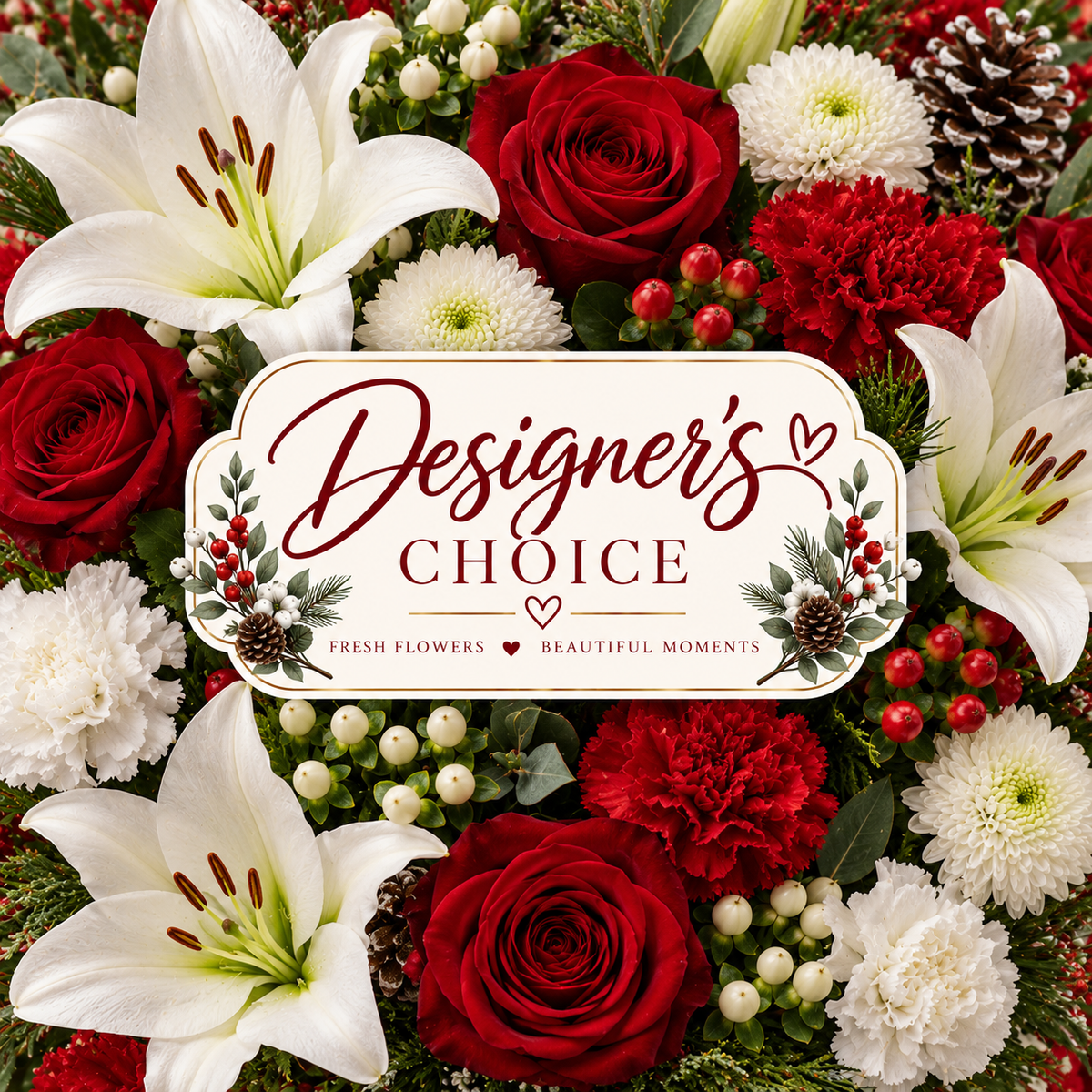 Christmas Florist Choice - forever roses store 
